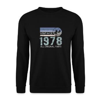 Edition Limitée 1978 Millésime - Sweat-shirt Unisexe - noir - Devant - Alina (178cm) & Michal (187cm)