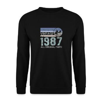 Edition Limitée Millésime 1987 - Sweat-shirt Unisexe - noir - Devant - Alina (178cm) & Michal (187cm)