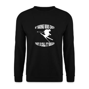 Skiing Skiers Ski Outfit Ski Design Ski - Unisex Sweatshirt - black - Front - Alina (178cm) & Michal (187cm)