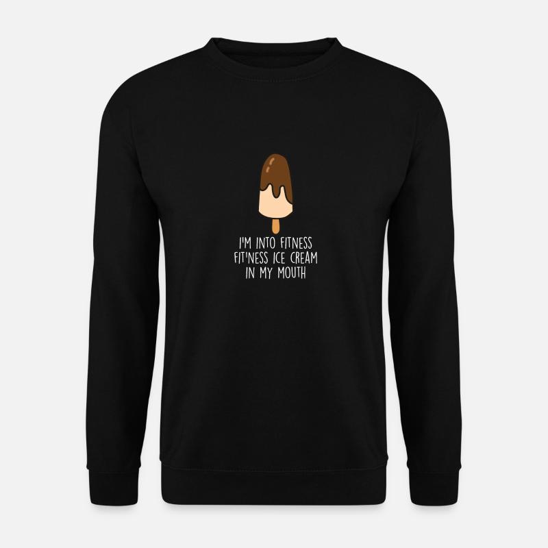 Funny Ice Cream Quote - Unisex Sweatshirt - black