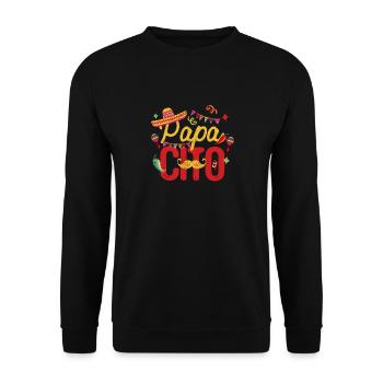Papacito Familie Cinco De Mayo Passendes Paar - Unisex Pullover - Schwarz - Vorne - Alina (178cm) & Michal (187cm)
