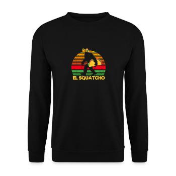 El Squatcho Bigfoot Lover Sasquatch Mexicain - Sweat-shirt Unisexe - noir - Devant - Alina (178cm) & Michal (187cm)
