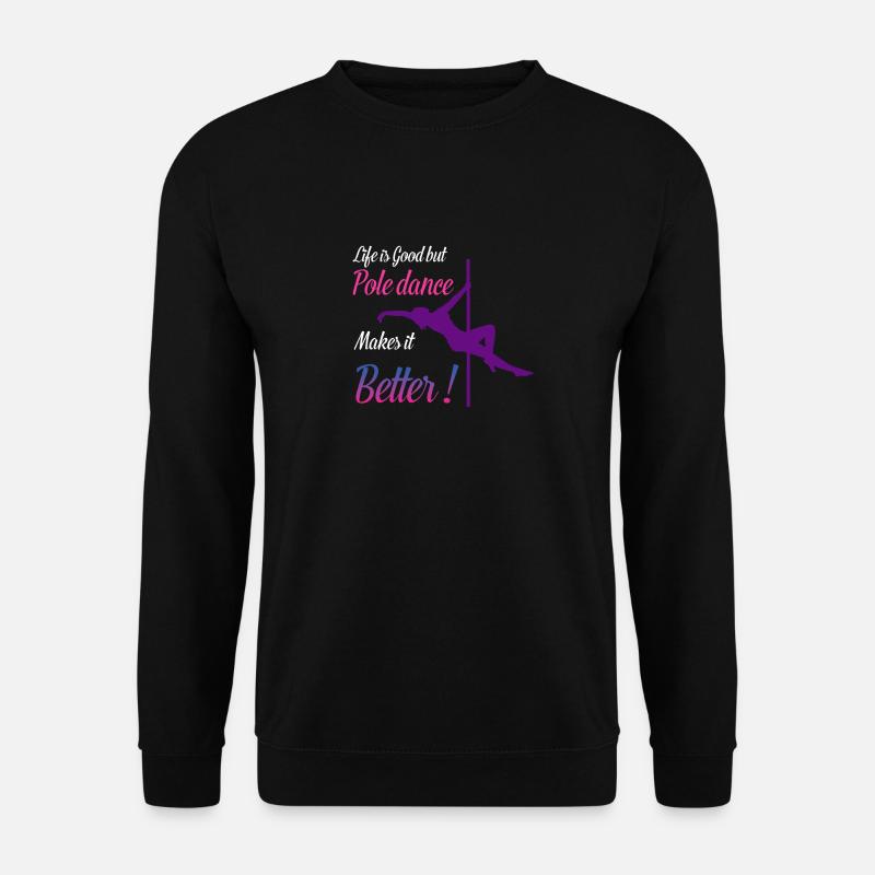 Acrobatie Athlète de Pole Dance - Sweat-shirt Unisexe - noir