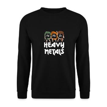 Chemielaborant | Chemie Labor Elemente Witze | - Unisex Pullover - Schwarz - Vorne - Alina (178cm) & Michal (187cm)
