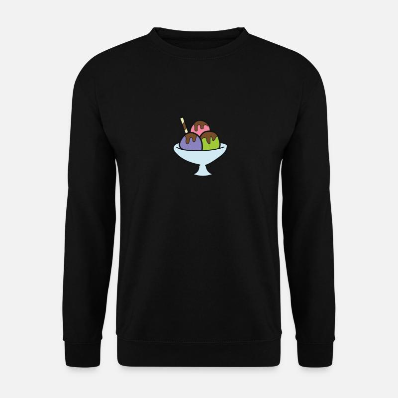 Eis Gelato Sommer Lustiges Eis - Unisex Pullover - Schwarz
