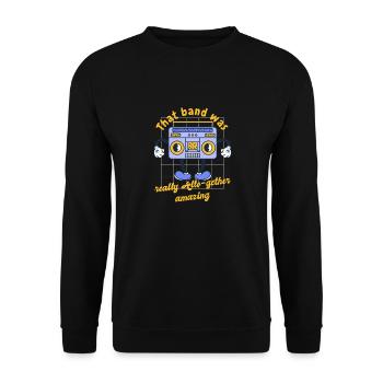 Ce groupe était vraiment rétro incroyable - Sweat-shirt Unisexe - noir - Devant - Alina (178cm) & Michal (187cm)