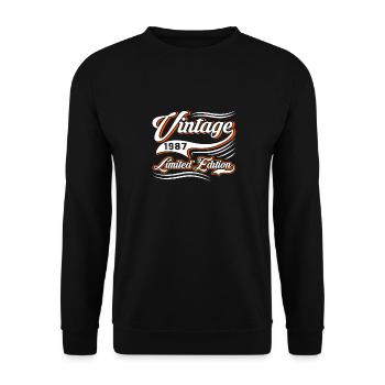Edition Limitée Millésime 1987 - Sweat-shirt Unisexe - noir - Devant - Alina (178cm) & Michal (187cm)