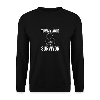 Survivant de maux de ventre - Sweat-shirt Unisexe - noir - Devant - Alina (178cm) & Michal (187cm)