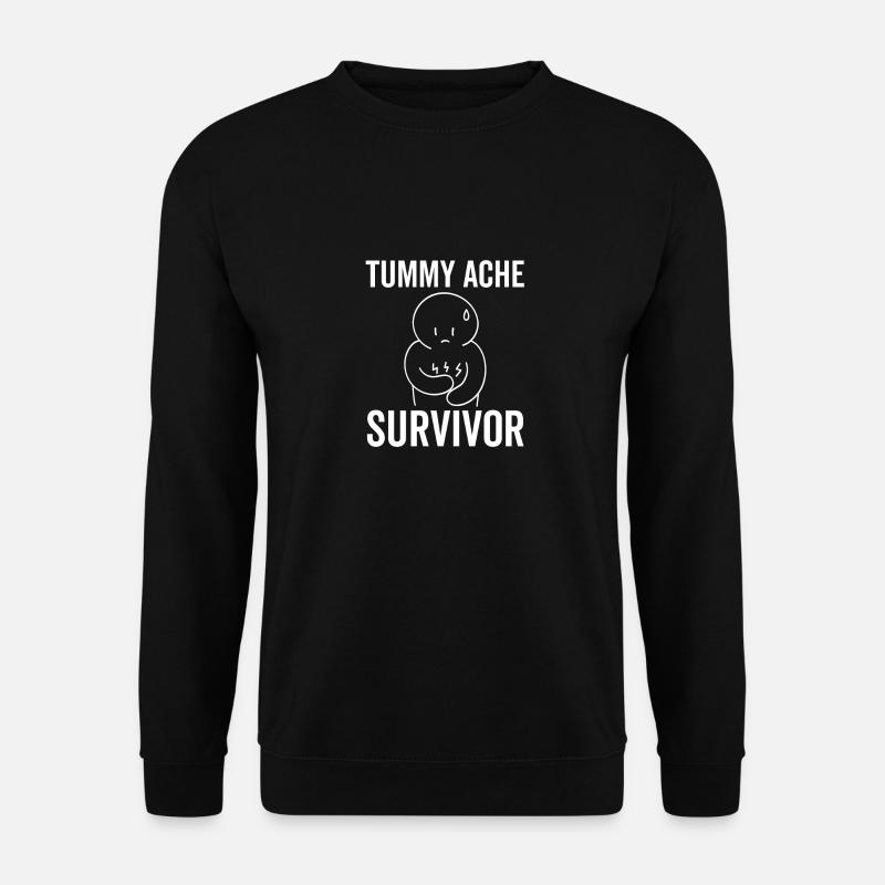 Tummy Ache Survivor - Unisex Sweatshirt - black