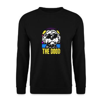The Dood Doodle Labradoodle Goldendoodle - Unisex Sweatshirt - black - Front - Alina (178cm) & Michal (187cm)