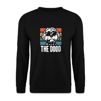 The Dood Doodle Labradoodle Goldendoodle - Unisex Sweatshirt - black - Front - Alina (178cm) & Michal (187cm)