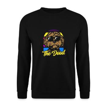 The Dood Doodle Labradoodle Goldendoodle - Unisex Sweatshirt - black - Front - Alina (178cm) & Michal (187cm)