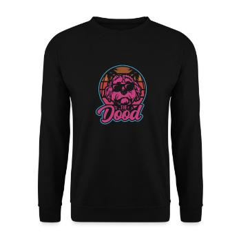 The Dood Doodle Labradoodle Goldendoodle - Unisex Sweatshirt - black - Front - Alina (178cm) & Michal (187cm)