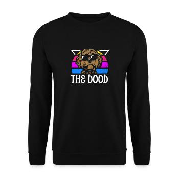 The Dood Doodle Labradoodle Goldendoodle - Unisex Sweatshirt - black - Front - Alina (178cm) & Michal (187cm)