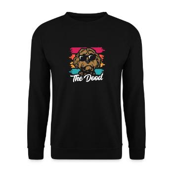 The Dood Doodle Labradoodle Goldendoodle - Unisex Sweatshirt - black - Front - Alina (178cm) & Michal (187cm)