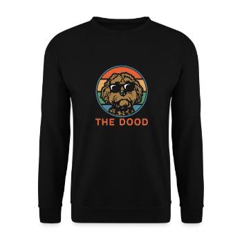 The Dood Doodle Labradoodle Goldendoodle - Unisex Sweatshirt - black - Front - Alina (178cm) & Michal (187cm)