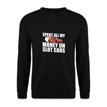 RC Car Slot Racing Slot Car Racing Slot Auto - Unisex Sweatshirt - black - Front - Alina (178cm) & Michal (187cm)