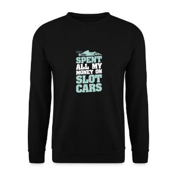 RC Car Slot Racing Slot Car Racing Slot Auto - Unisex Sweatshirt - black - Front - Alina (178cm) & Michal (187cm)