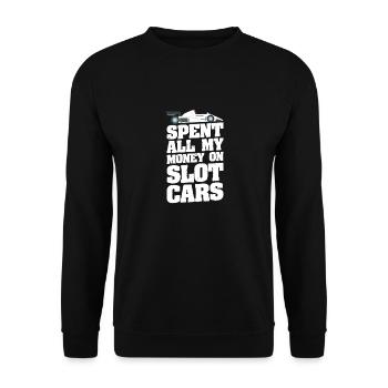 RC Car Slot Racing Slot Car Racing Slot Auto - Unisex Sweatshirt - black - Front - Alina (178cm) & Michal (187cm)