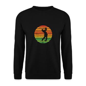 Golfers Golf Golf Club Golf Course - Unisex Sweatshirt - black - Front - Alina (178cm) & Michal (187cm)