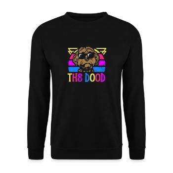 The Dood Doodle Labradoodle Goldendoodle - Unisex Sweatshirt - black - Front - Alina (178cm) & Michal (187cm)