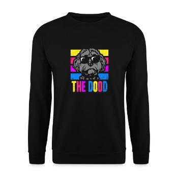 The Dood Doodle Labradoodle Goldendoodle - Unisex Sweatshirt - black - Front - Alina (178cm) & Michal (187cm)