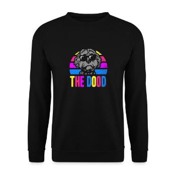 The Dood Doodle Labradoodle Goldendoodle - Unisex Sweatshirt - black - Front - Alina (178cm) & Michal (187cm)
