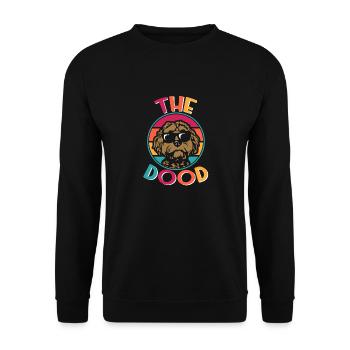 The Dood Doodle Labradoodle Goldendoodle - Unisex Sweatshirt - black - Front - Alina (178cm) & Michal (187cm)
