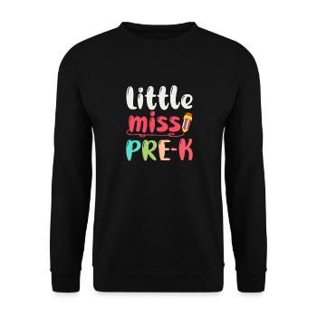 Miss Pre K Kindergarten Vorschule Einschulung - Unisex Pullover - Schwarz - Vorne - Alina (178cm) & Michal (187cm)