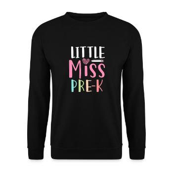 Miss Pre K Kindergarten Vorschule Einschulung - Unisex Pullover - Schwarz - Vorne - Alina (178cm) & Michal (187cm)