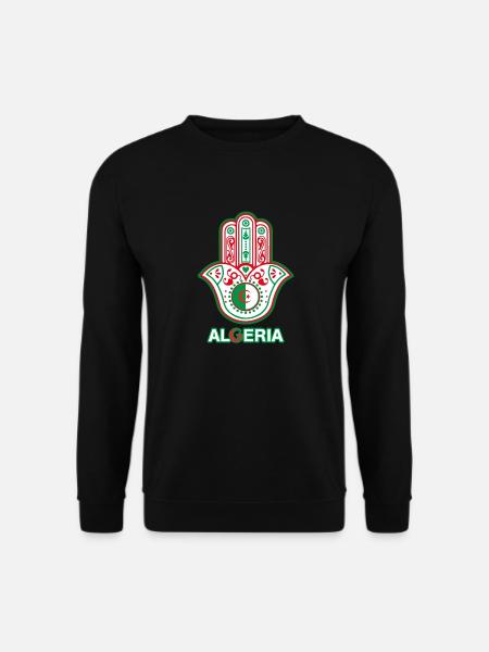 J'aime l'Algérie - La main de fatma - Sweat-shirt Unisexe - noir