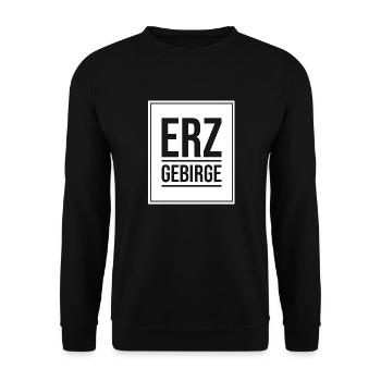 Erzgebirge Heimat - Unisex Pullover - Schwarz - Vorne - Alina (178cm) & Michal (187cm)