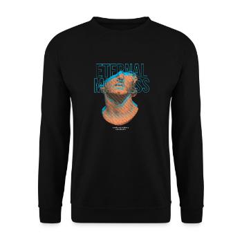Eternal Madness Streetwear - Unisex Pullover - Schwarz - Vorne - Alina (178cm) & Michal (187cm)