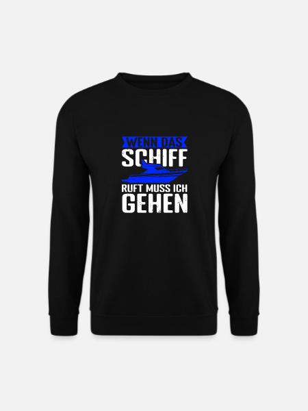 Schifffahrt Bootsport Maritim Boot Yacht Kreuzfahr - Unisex Pullover - Schwarz