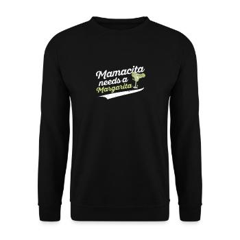 Süße Margaritas Senoritas Mamacita braucht einen - Unisex Pullover - Schwarz - Vorne - Alina (178cm) & Michal (187cm)