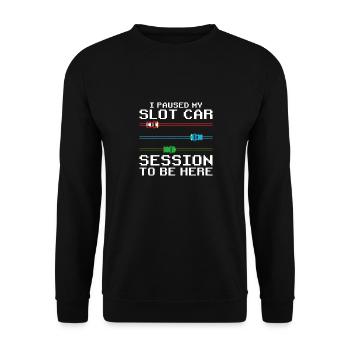 RC Car Slot Racing Slot Car Racing Slot Auto - Unisex Sweatshirt - black - Front - Alina (178cm) & Michal (187cm)