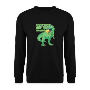 Aujourd’hui, mon élève est 100 jours plus intelligent - Sweat-shirt Unisexe - noir - Devant - Alina (178cm) & Michal (187cm)