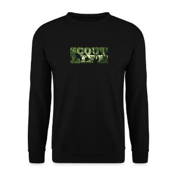 Scout life Hiking in the mountains - Unisex Sweatshirt - black - Front - Alina (178cm) & Michal (187cm)