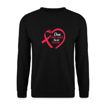 Das Herz Wird Nicht Dement Altenpfleger Demenz - Unisex Pullover - Schwarz - Vorne - Alina (178cm) & Michal (187cm)