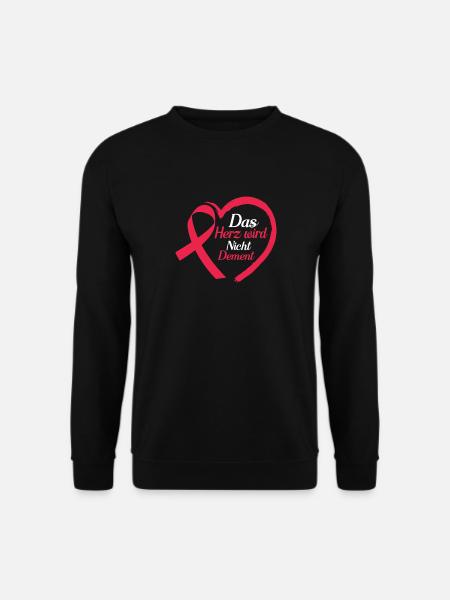 Das Herz Wird Nicht Dement Altenpfleger Demenz - Unisex Pullover - Schwarz