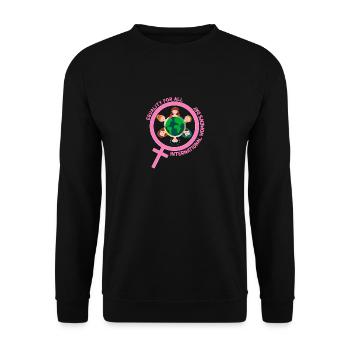 Equaity for All - International Women's Day - Unisex Sweatshirt - black - Front - Alina (178cm) & Michal (187cm)