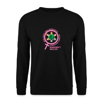 International Women's Day: Equal Rights Equal Resp - Unisex Sweatshirt - black - Front - Alina (178cm) & Michal (187cm)