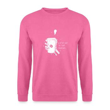 Morning Coffee Aesthetic - Unisex Pullover - Pink - Vorne