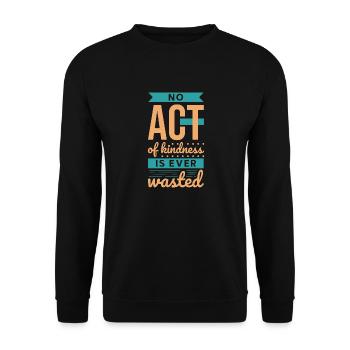 No Kindness - Unisex Pullover - Schwarz - Vorne - Alina (178cm) & Michal (187cm)