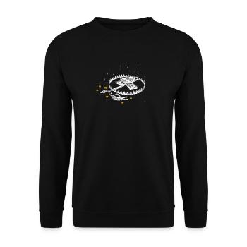 No Cure Aesthetic - Unisex Pullover - Schwarz - Vorne - Alina (178cm) & Michal (187cm)