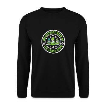 Manigances avec mon équipe d’infirmières aux soins intensifs - Sweat-shirt Unisexe - noir - Devant - Alina (178cm) & Michal (187cm)