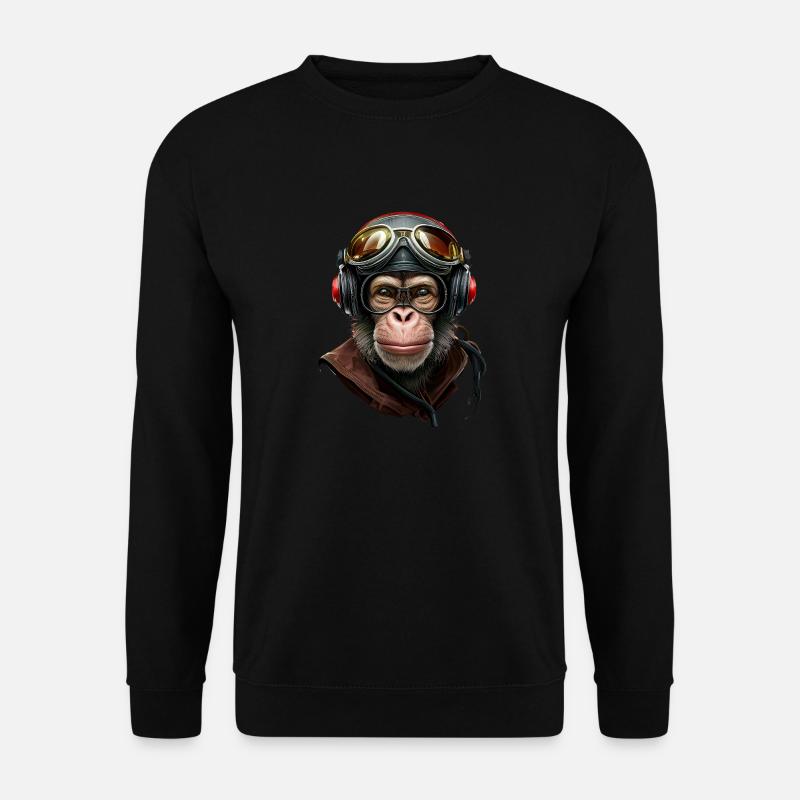 Chimpanzee - Monkey - Unisex Sweatshirt - black