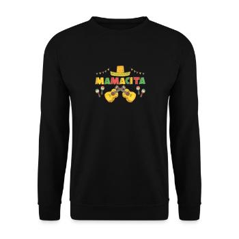 Mamacita Cinco de Mayo 5 Mai Cactus Fiesta Femmes - Sweat-shirt Unisexe - noir - Devant - Alina (178cm) & Michal (187cm)