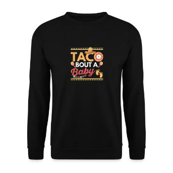 Taco Bout A Annonce de grossesse de bébé Cinco - Sweat-shirt Unisexe - noir - Devant - Alina (178cm) & Michal (187cm)