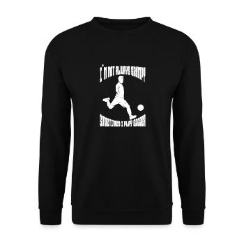 Football Team Football Player Football Design - Unisex Sweatshirt - black - Front - Alina (178cm) & Michal (187cm)